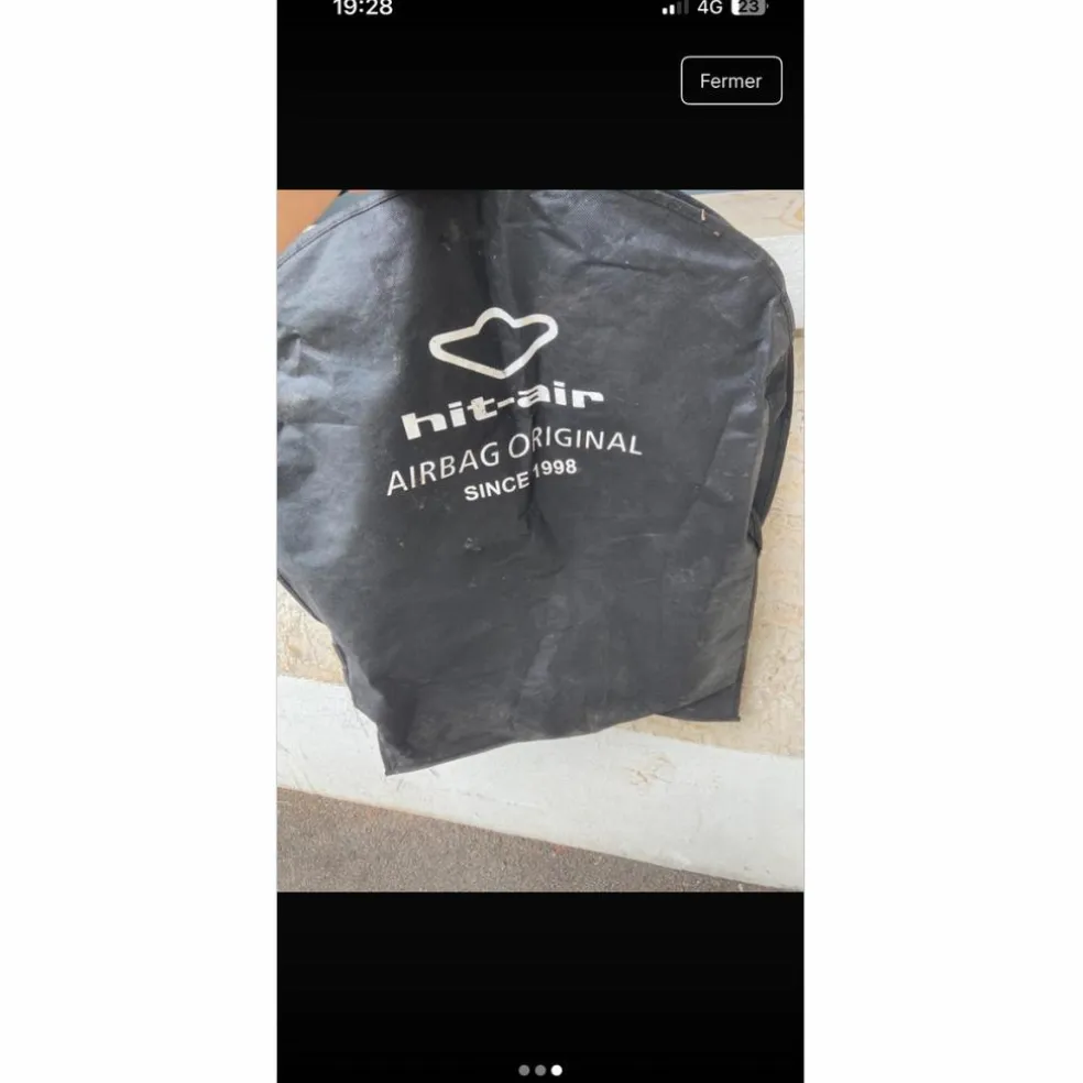 Air bag hit air