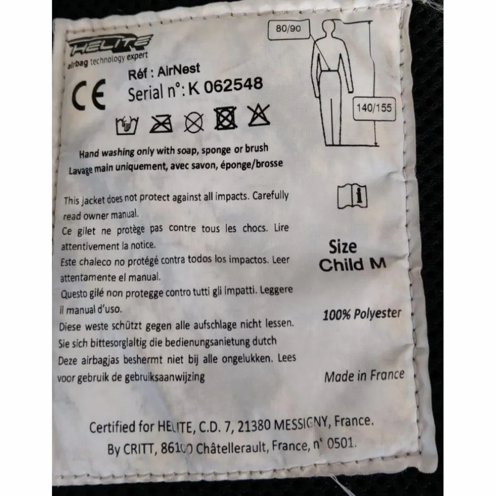 Airbag Hélite M enfant