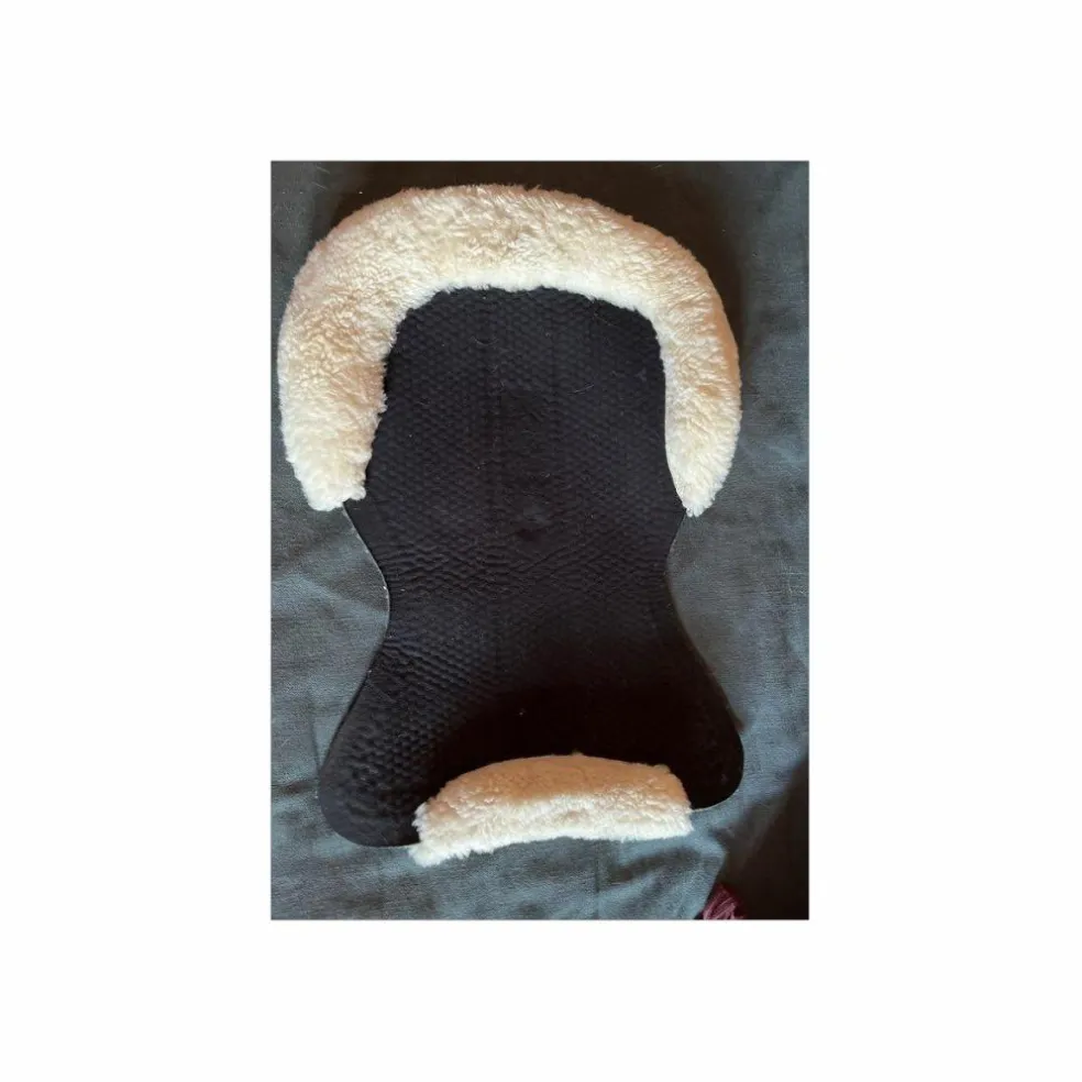Amortisseur de dos gel Acavallo noir bordure mouton