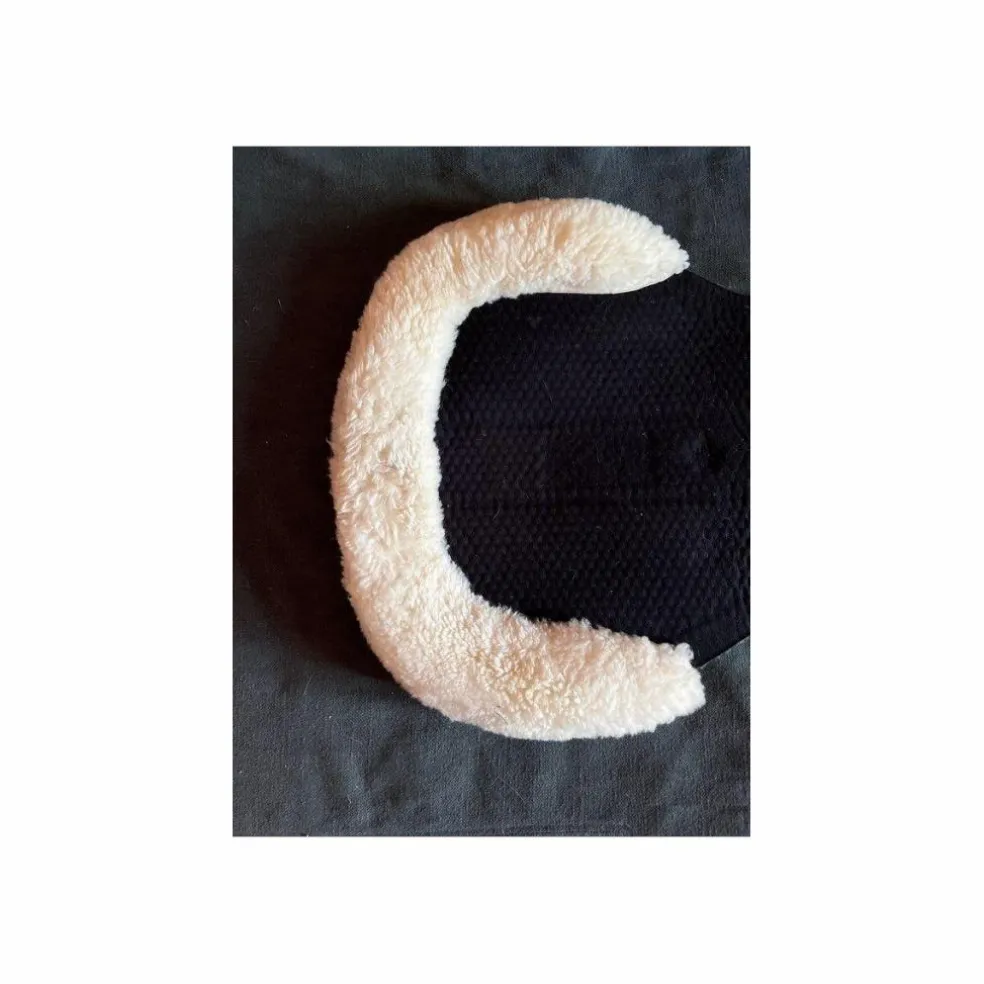 Amortisseur de dos gel Acavallo noir bordure mouton