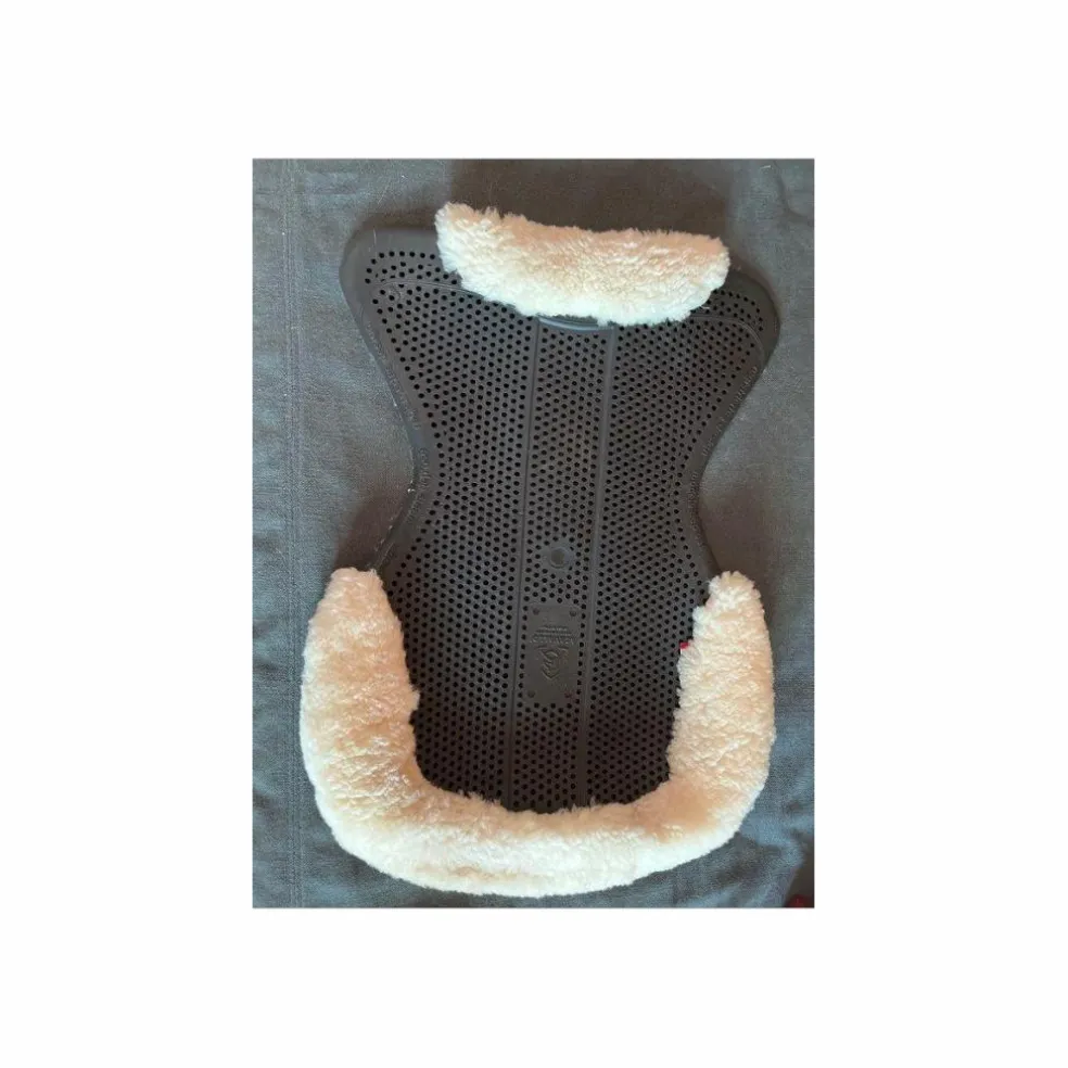 Amortisseur de dos gel Acavallo noir bordure mouton
