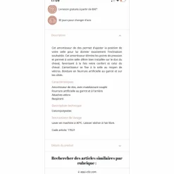 Amortisseur dos Horze