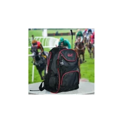 Avec porte-casque pour l’équitation, un sac avec plusieurs compartiments
