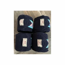 Bandes de polo cheval RG ITALY bleu marine écossais