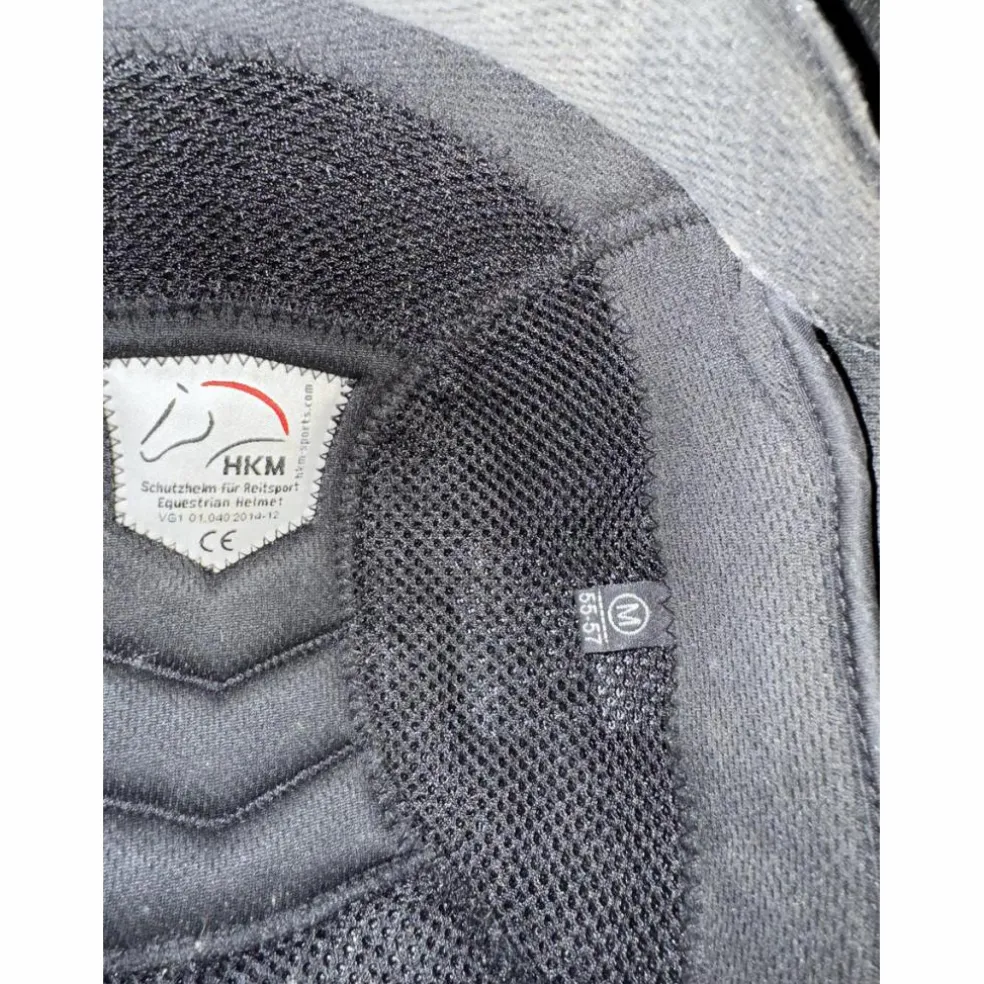 Bombe HKM bleu visière large