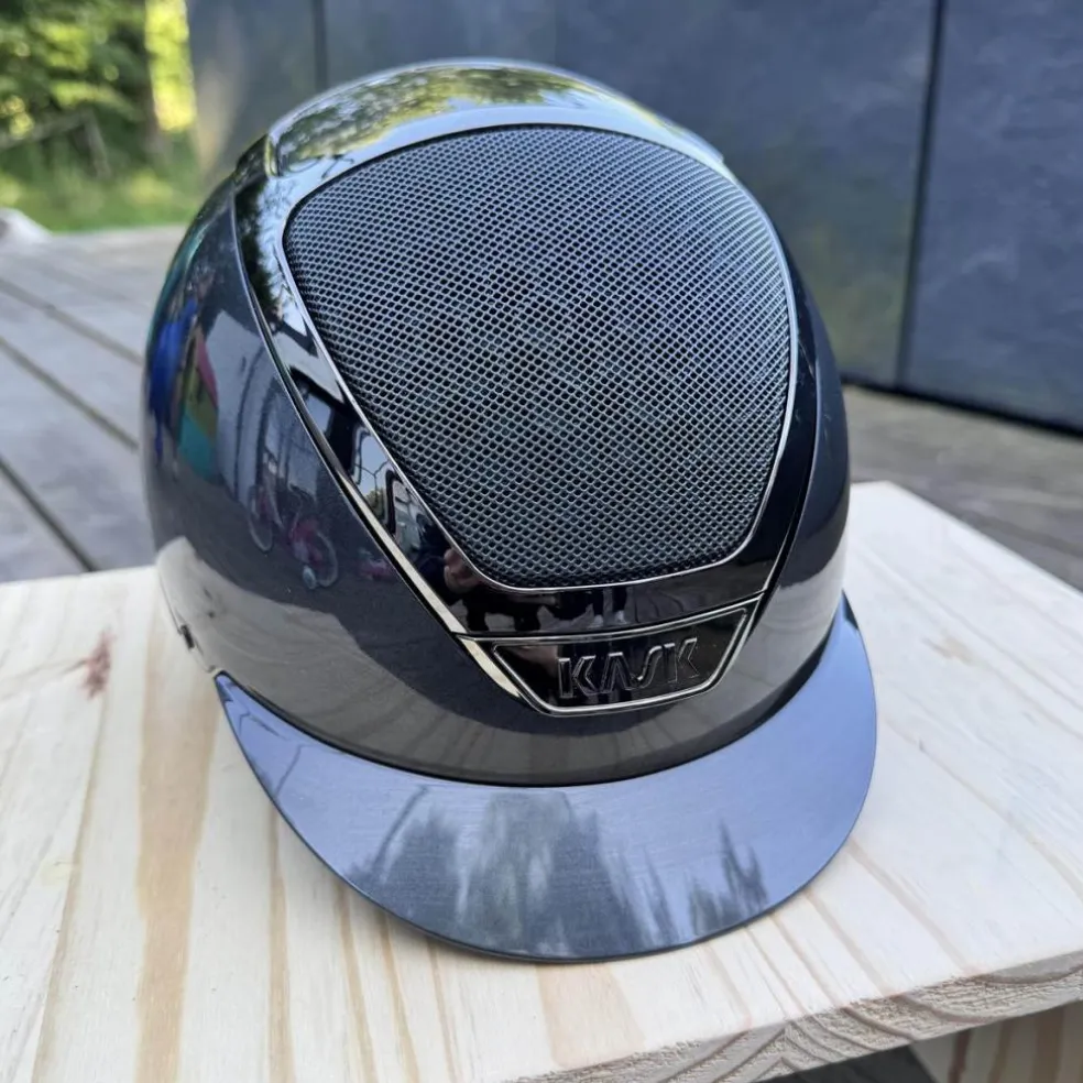 Bombe KASK Dogma Pure Shine avec protège nuque (59cm)