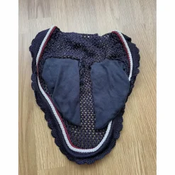 Bonnet bleu marine liseré bordeaux/blanc NEUF