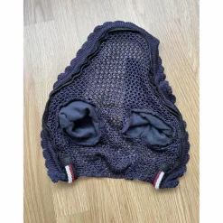 Bonnet bleu marine liseré bordeaux/blanc NEUF