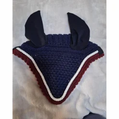Bonnet Bleu Marine liseré Bordeaux/Blanc