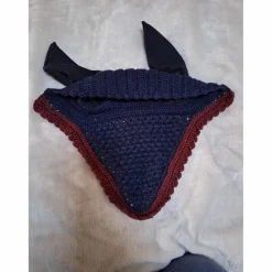 Bonnet Bleu Marine liseré Bordeaux/Blanc