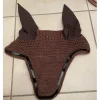bonnet cheval marron galon noir