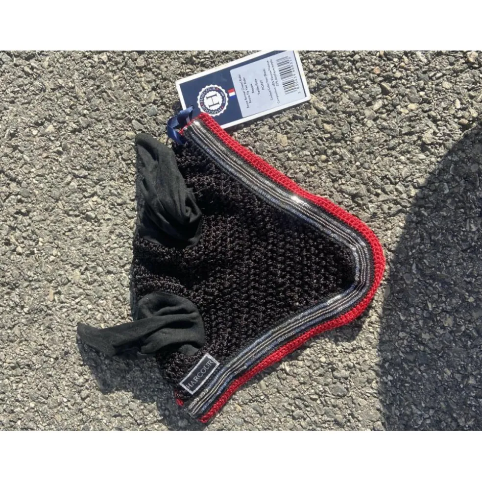 bonnet harcour noir et rouge