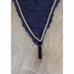 Bonnet long bleu marine/gris