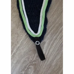 Bonnet long bleu marine/vert