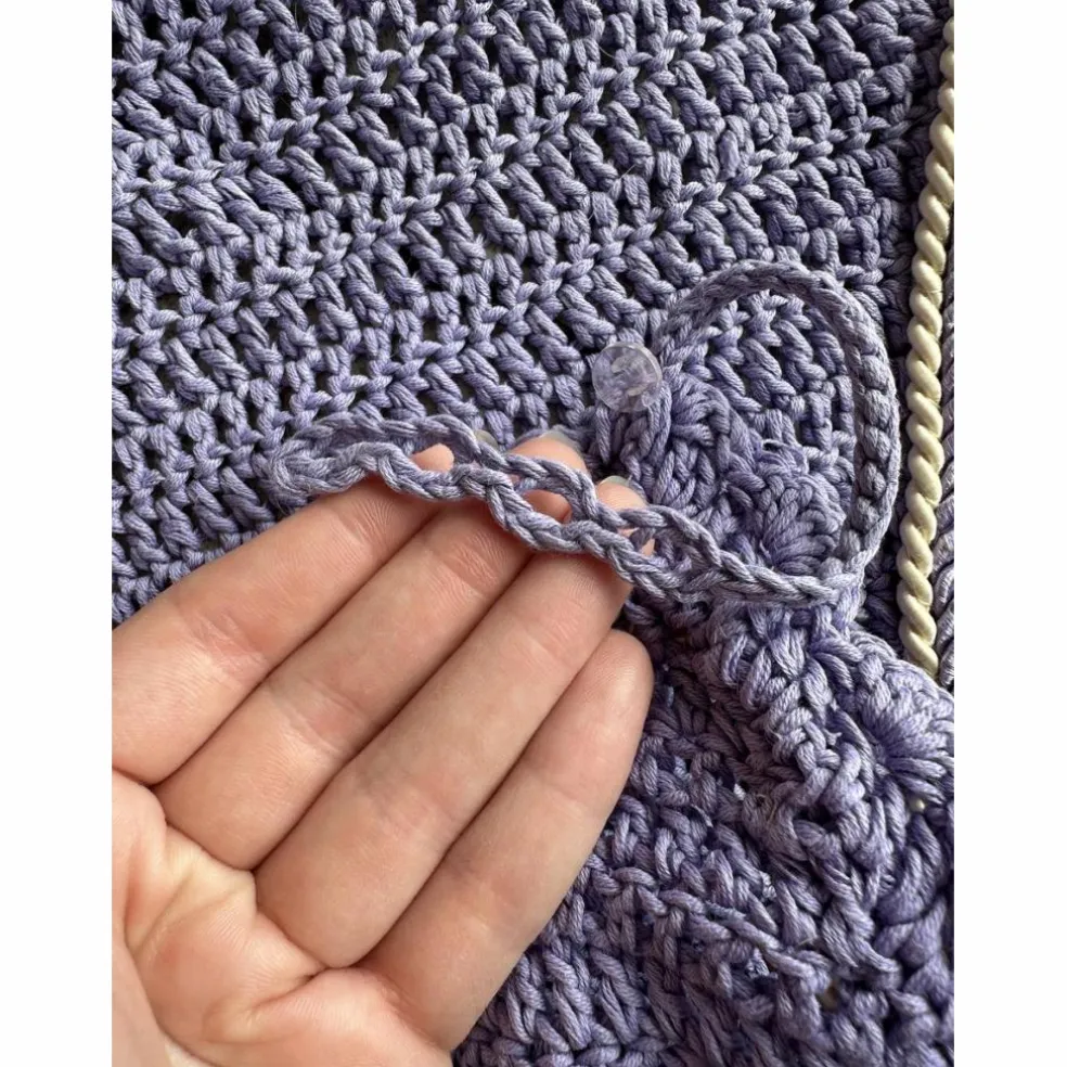 Bonnet long violet