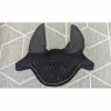 bonnet noir à strass taille poney fait main