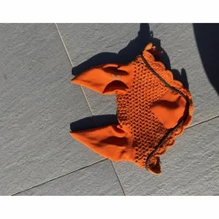 Bonnet orange poney