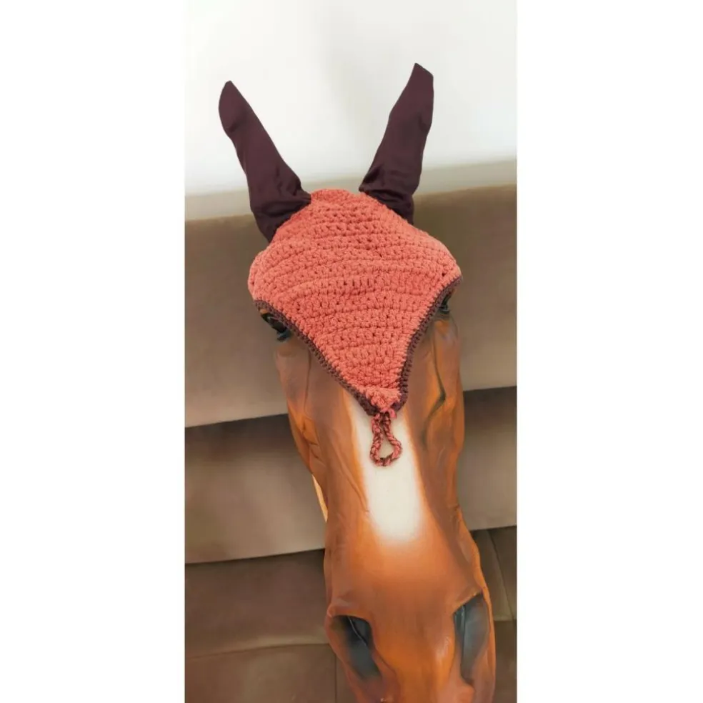 Bonnet orange X marron