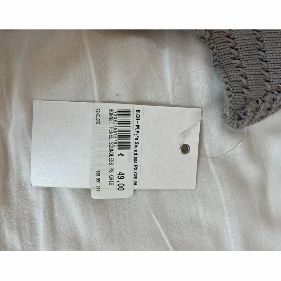 Bonnet Pénélope gris neuf