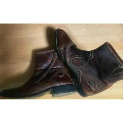 Boots cuir marron v Equi confort