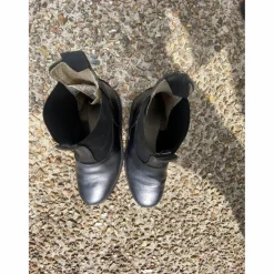 boots cuir noir