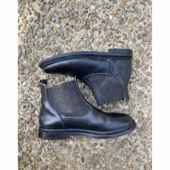 boots cuir noir