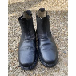 boots cuir noir