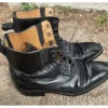 Boots cuir noir