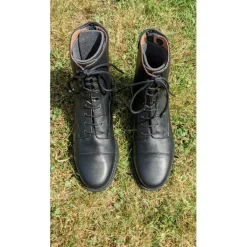 Boots cuir noir