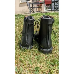 Boots cuir noir