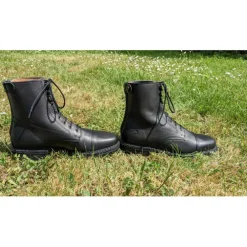 Boots cuir noir