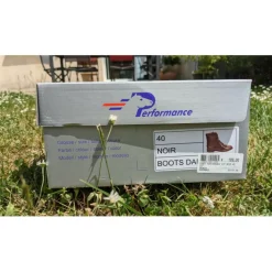 Boots cuir noir