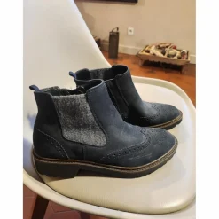 BOOTS Daim Bleu Marine NEUVES LUFTPOLSTER - FEMME POINTURE 39 -