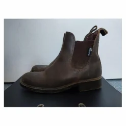 Boots d'équitation en cuir marron