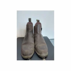 Boots d'équitation en cuir marron