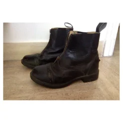 Boots equithème zip cuir enfants