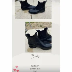 Boots noir taille 37