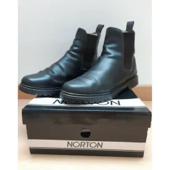 Boots NORTON cuir Brun 44
