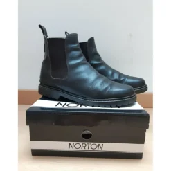 Boots NORTON cuir Brun 44