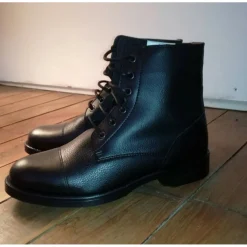 BOOTS ÉQUITATION ADULTE CLASSIC LACETS NOIR FOUGANZA