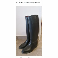Bottes caoutchouc équithème