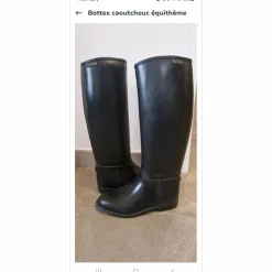 Bottes caoutchouc équithème