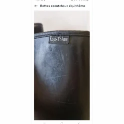 Bottes caoutchouc équithème