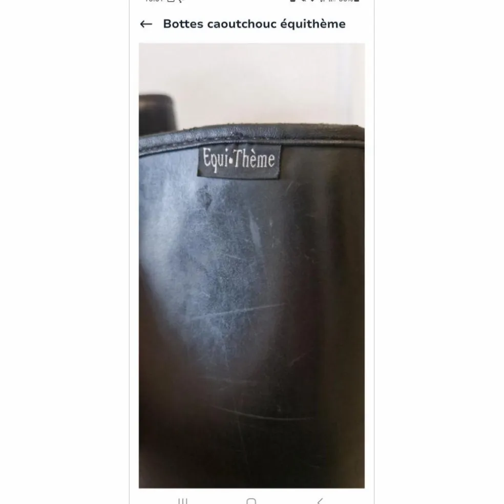 Bottes caoutchouc équithème