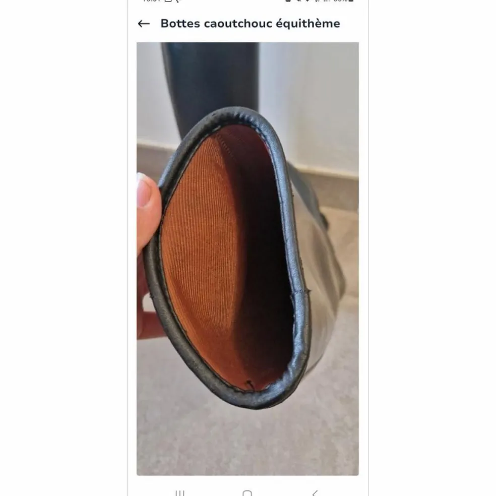 Bottes caoutchouc équithème