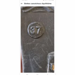 Bottes caoutchouc équithème