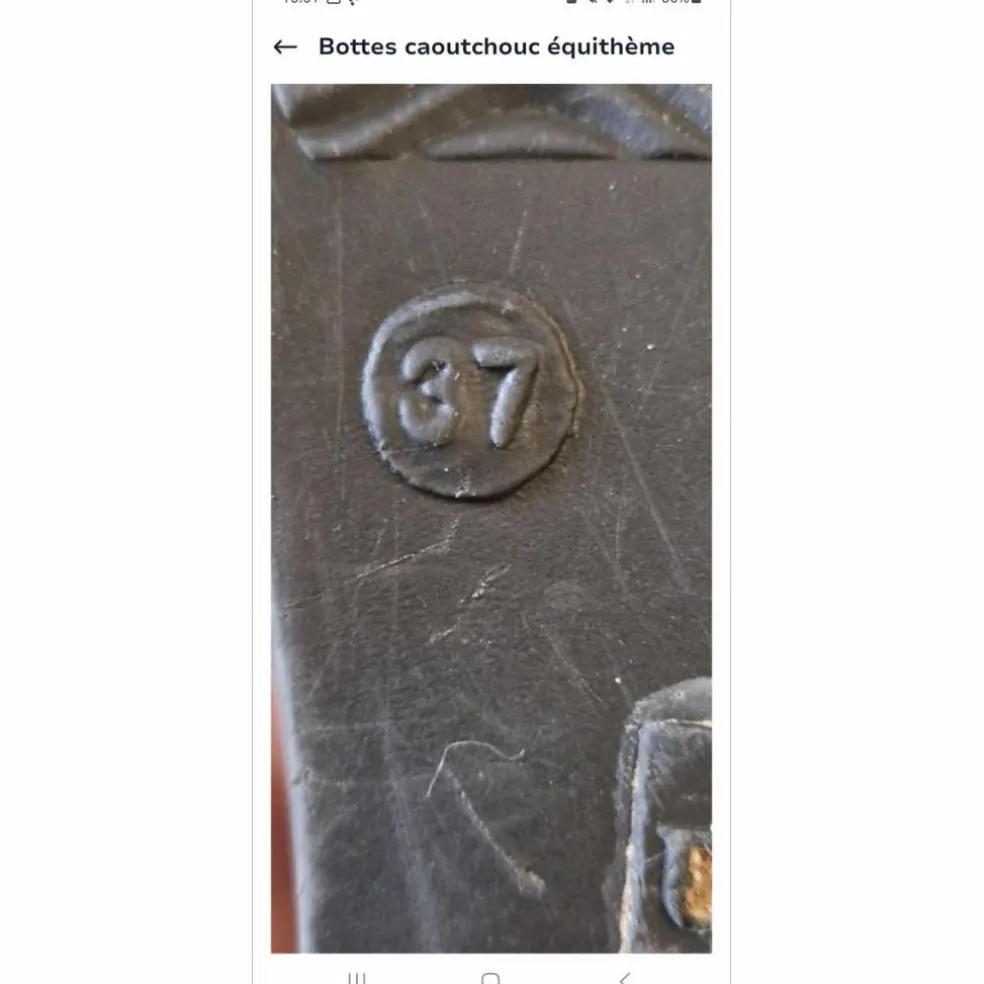 Bottes caoutchouc équithème