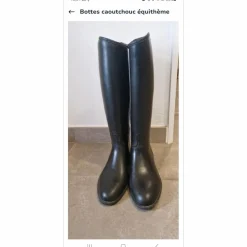 Bottes caoutchouc équithème