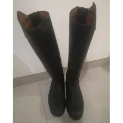 Bottes cuir +housse de transport