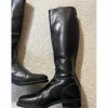 Bottes cuir noir